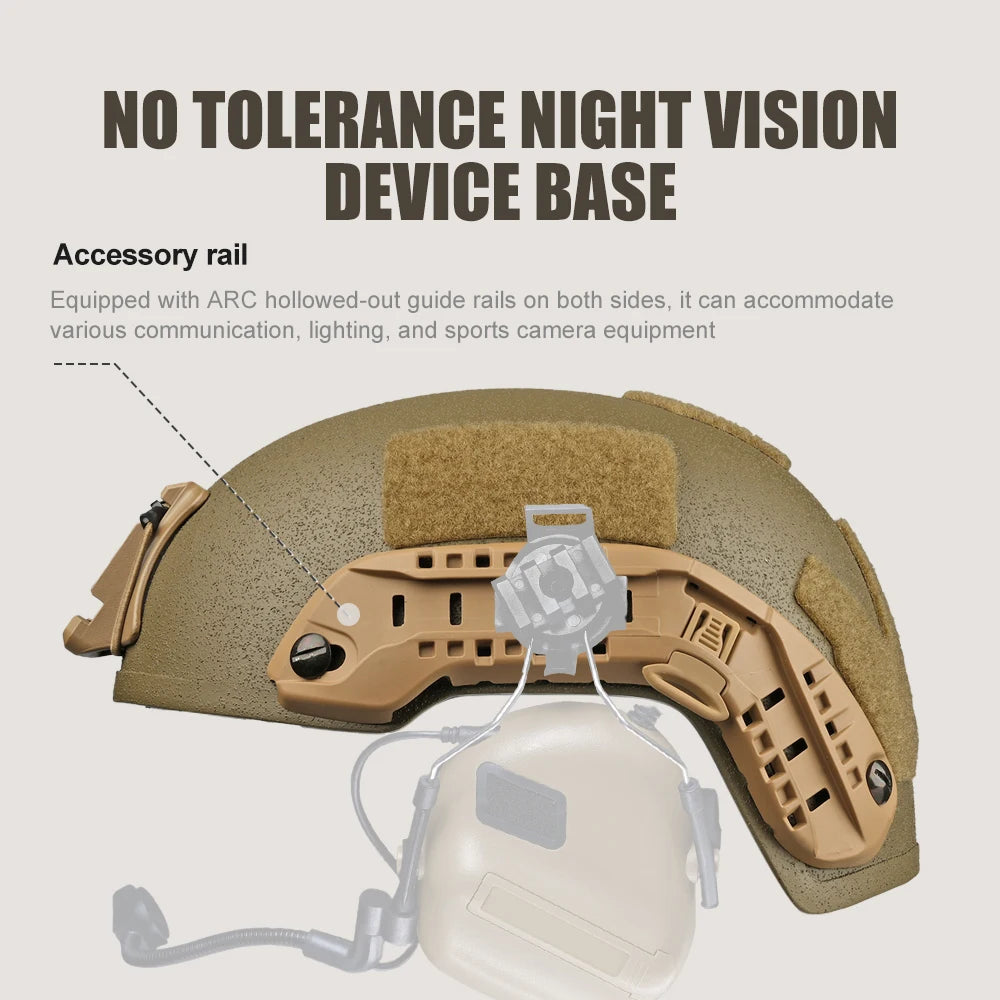 USMC ECH/MICH2001 High Cut Ballistic Helmet - New Fiberglass Operational Tactical Helmet (Civilian Security Use)