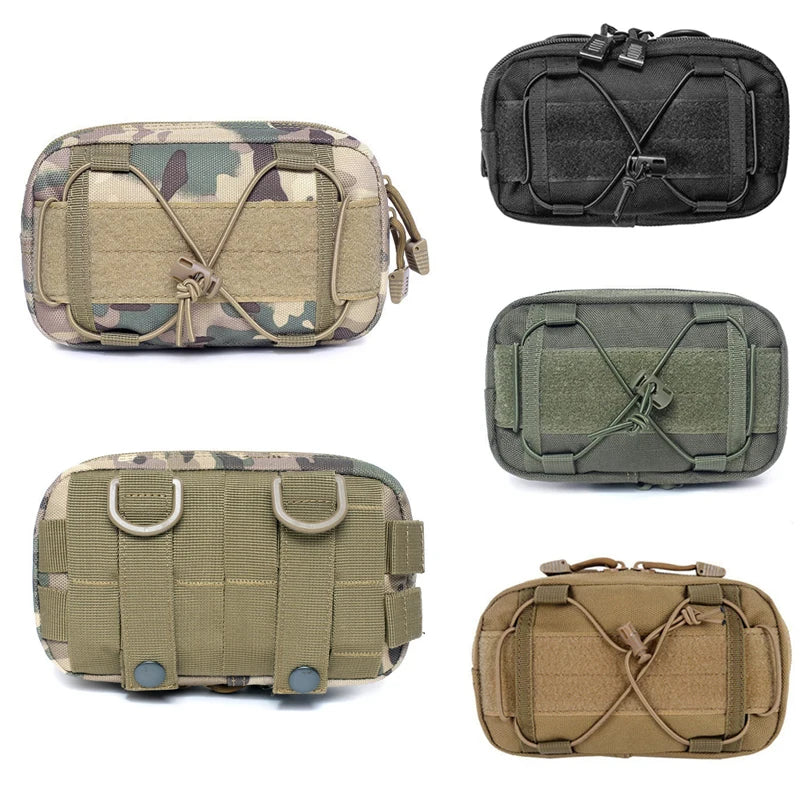 Molle Waist Bag Tactical Pouch Medical First Aid Tool Gear Gadget Bag Pouch Outdoor Sports Hunting Cycling Accessories