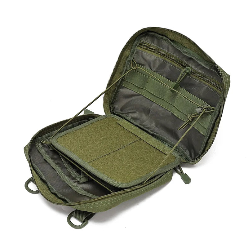 434 Tactical Admin Molle Pouch, Medical EDC EMT Utility Bag Shell Design Attachment Pouches 1000D Nylon Hiking Belt Bags