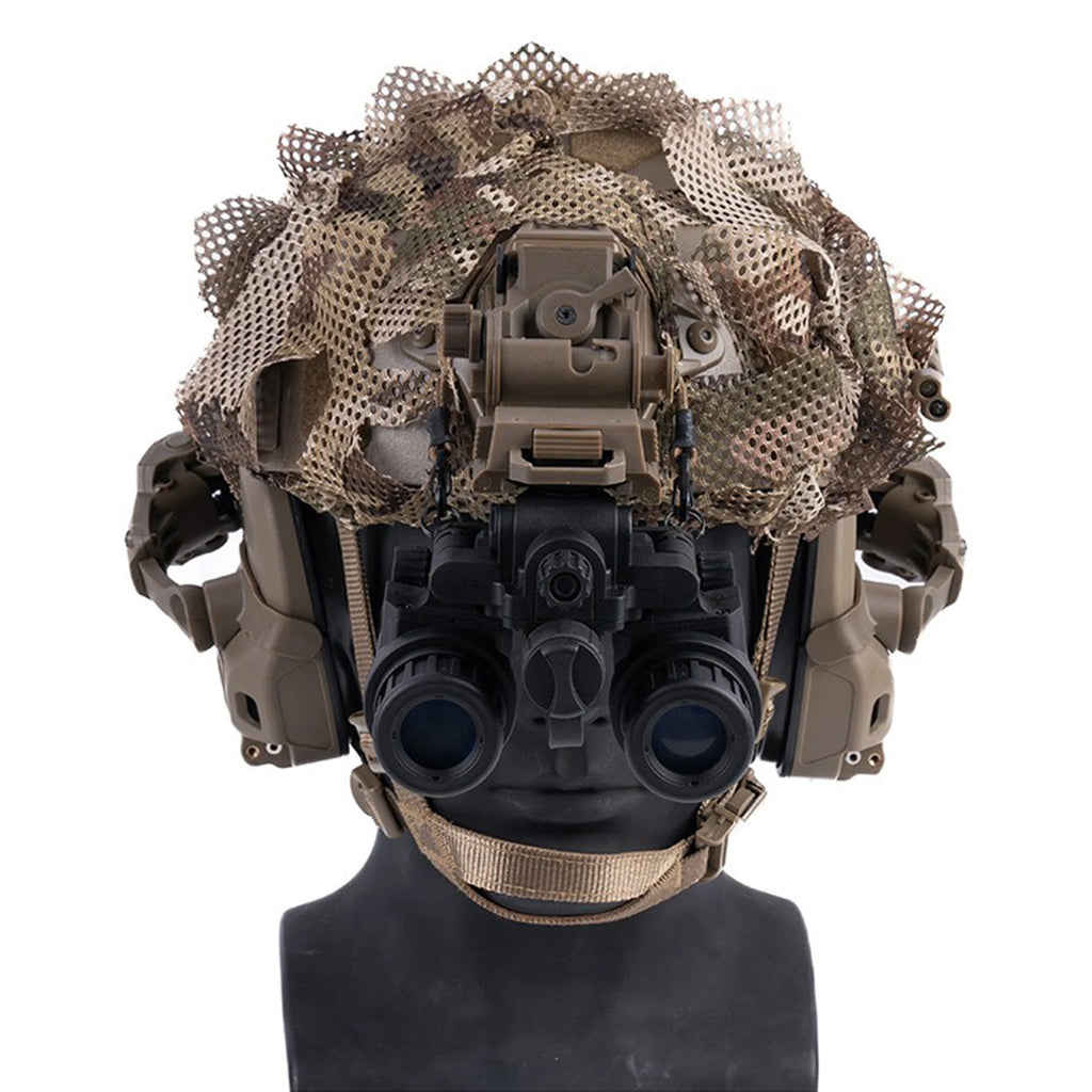 Lightweight Camo Helmet Cover Irregular Leaves Shape & Versatile Camouflage Net Cloth for Outdoor Photography Hunting