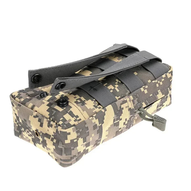 Outdoor Zipper Bag Tactical Molle Waist Bag Durable Belt Pouch Storage Fanny Pack for Hunting Backpack Tactical Vest Attachment