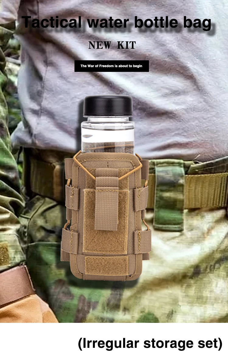 Tactical  Radio Pouch Quick Release Walkie Talkie Holder for Outdoor Multi-Functional Water Bottle Phone Pouch  Magazine pouch.