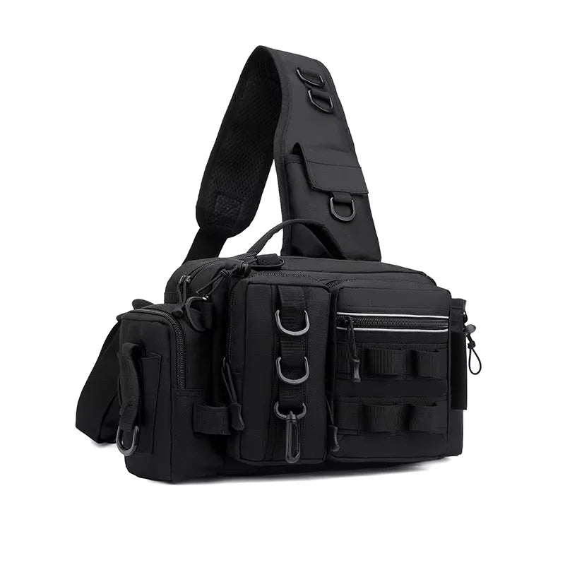 Outdoor Fishing Bag, with a Built-in Storage Space for Holding Fishing Bait and a Place to Fix the Fishing Rod Tactical Bag.