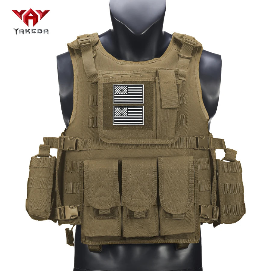 YAKEDA Multi functional Security Training Vest Belt Buckle MOLLE Expansion System Adjustable