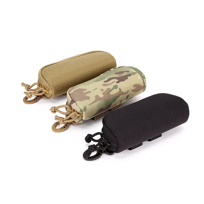 Tactical Molle Glasses Pouch Sunglasses EDC Waist Pack Utility Outdoor Hunting Accessories Organizer Eyeglasses Case Bag