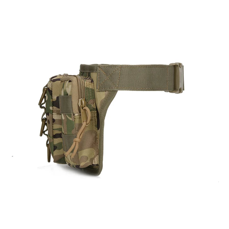 Triple small waist bag outdoor training camouflage waist bag training small waterproof mountaineering cycling bag