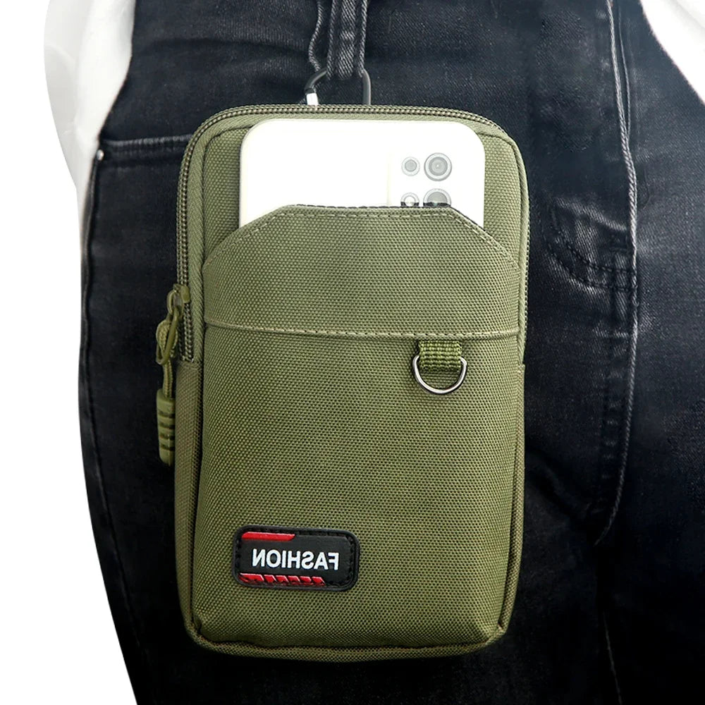 EDC Molle Bag Purse Nylon Waist Bag Outdoor Waist Fanny Pack Men Phone Pouch Camping Hunting Sports Bag