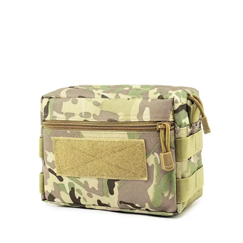 Outdoor Survival EDC Tool Kit Belt Pouch Sports Hunting Bag Molle Utility EDC Waist Bag Tactical Pouch Medical First Aid Bag