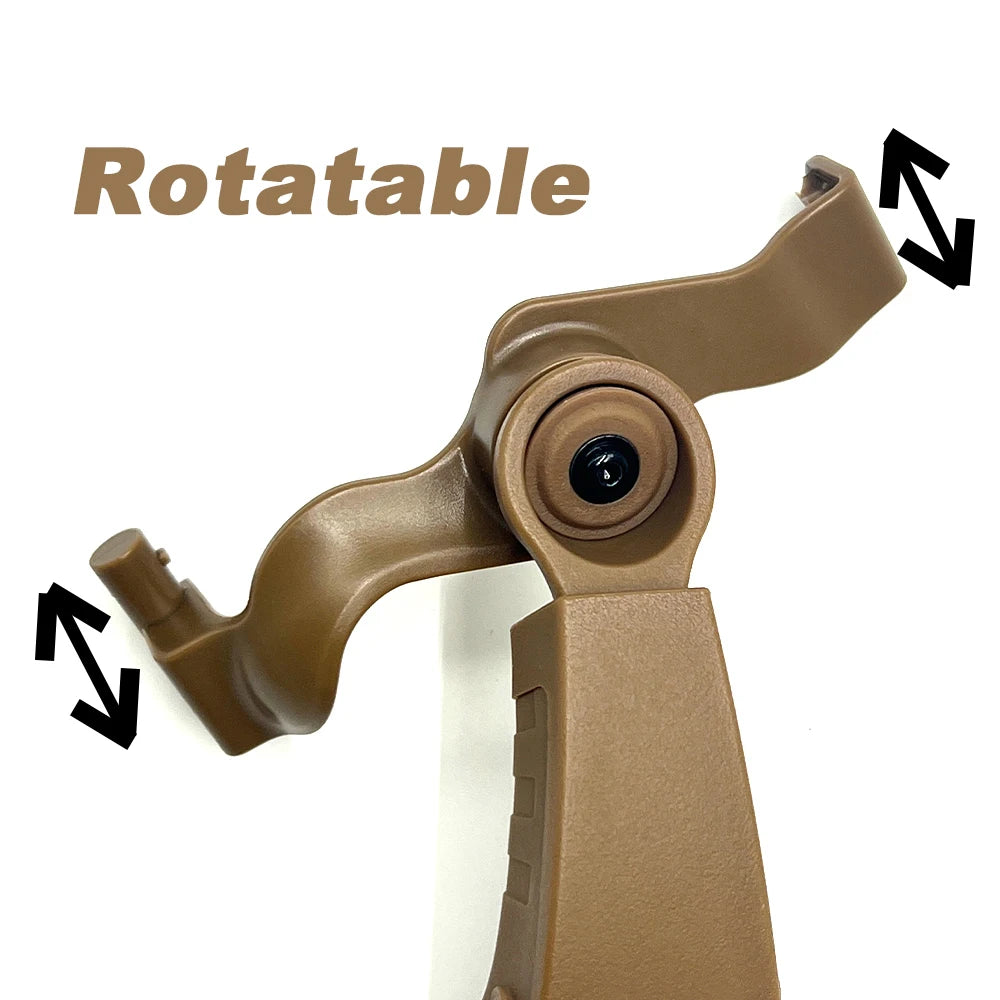 EARMOR M16A Headset Rail Mount Bracket 360 ° Rotatable ARC Rail Adapter  for M31/M32 /M32 SE/M32H / M31H Headset