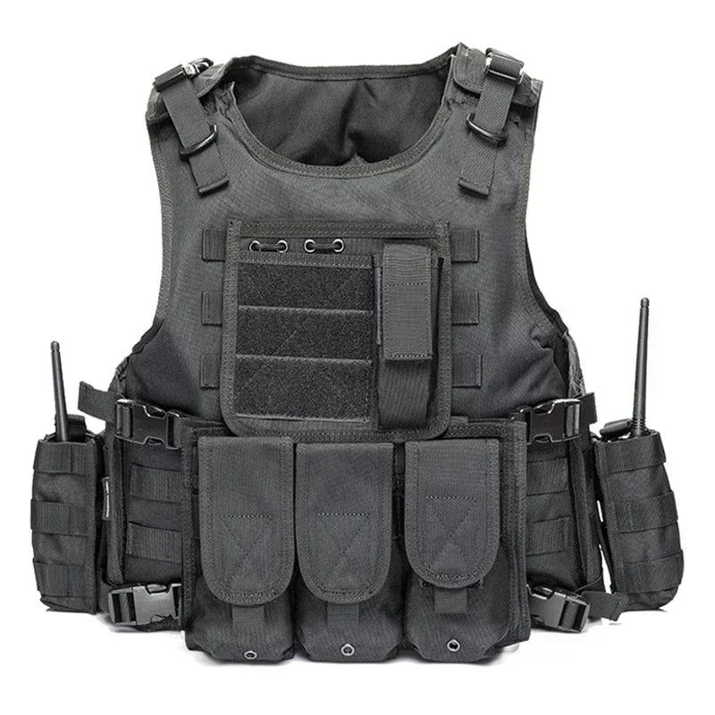 Outdoor Tactical Hunting Molle Vest Men's Multifunction Camouflage CS Wargame Body Hiking Tactics Training Protective Vest