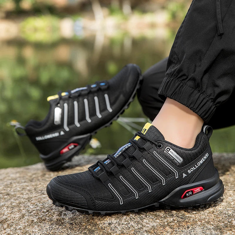 YUYIN Men's Hiking Shoes Waterproof Non-slip All-terrain Sports Hiking Camping Hunting Tactical Training Shoes Cycling Shoes