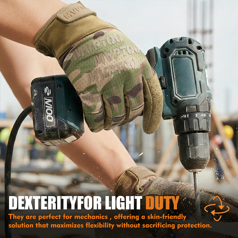 Hunting Gloves Men Touch Screen Breathable Lighweight Full Finger for Outdoor Tactical Sports Hiking Cycling Paintball Shooting