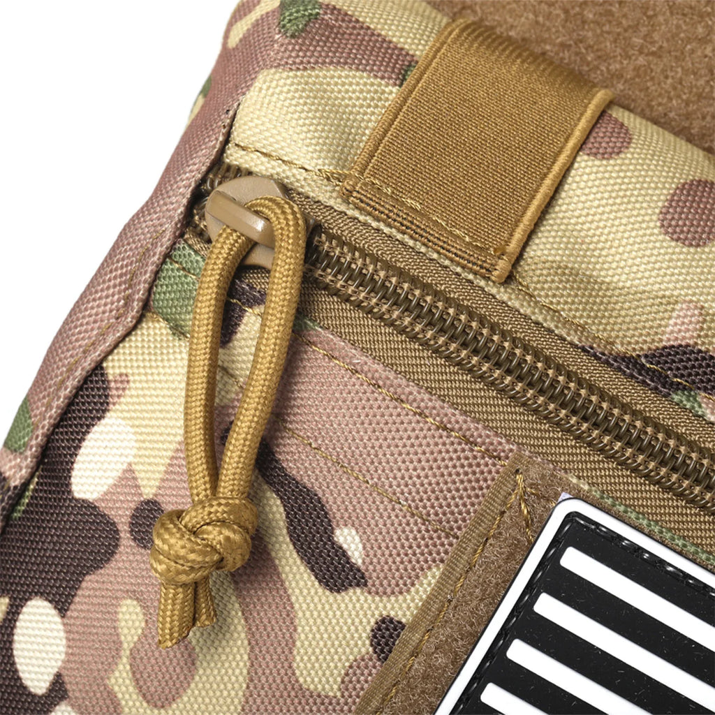 MOLLE Training Tool Bag Concealed Outdoor Tank Top Expansion Bag (Including US Flag)