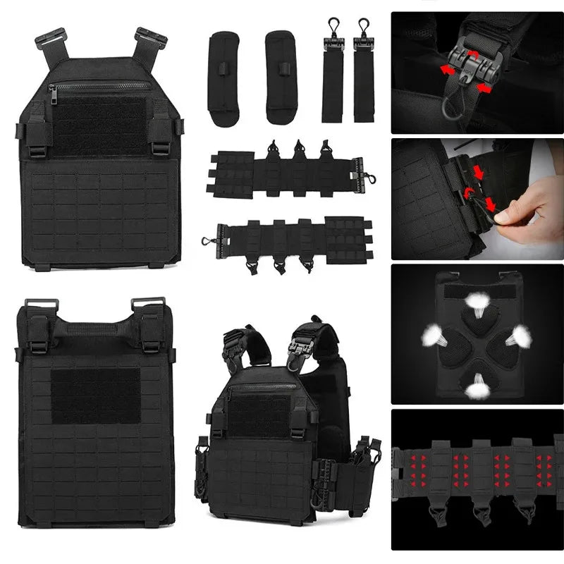 Multi-functional wear-resistant tactical vest outdoor training clothes outdoor equipment protective waistcoat