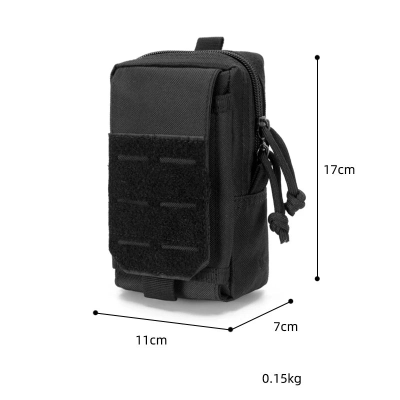 Pocket Men Special  Belt Waterproof Running Mobile Phone Bag Molle Edc Survival Kit Wallet Backpack