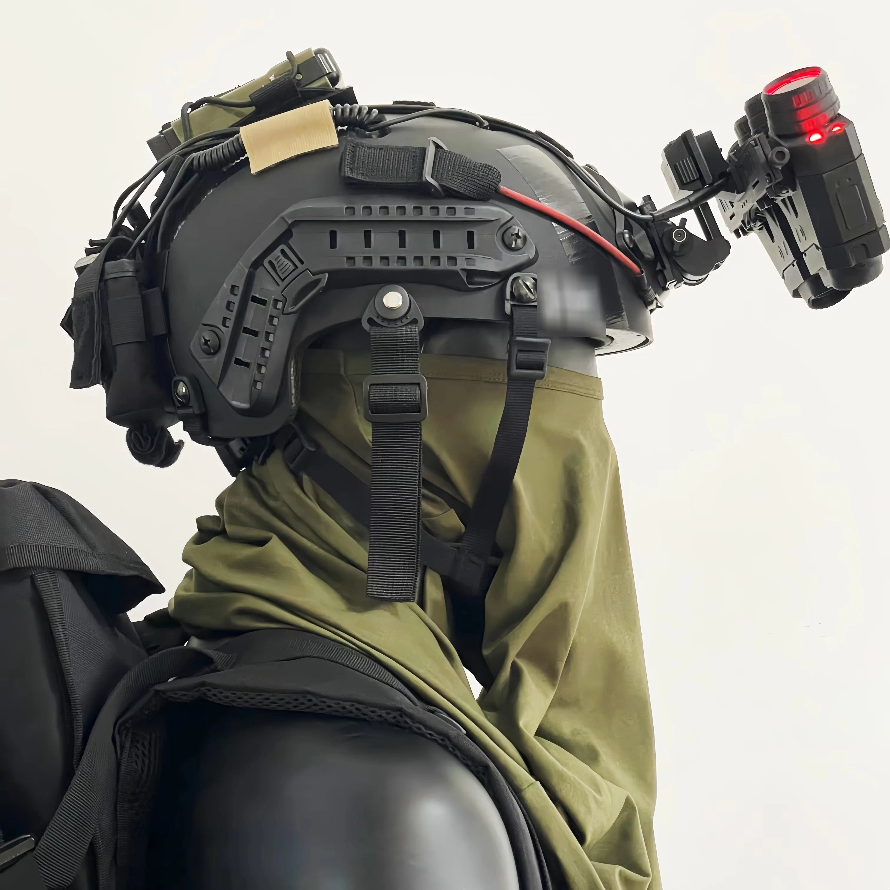 Tactical COD Koenig Helmet Set with Luminous Six Eye NVG Dummy Model Mask Survival Light for Call of Duty CS Game Role Playing