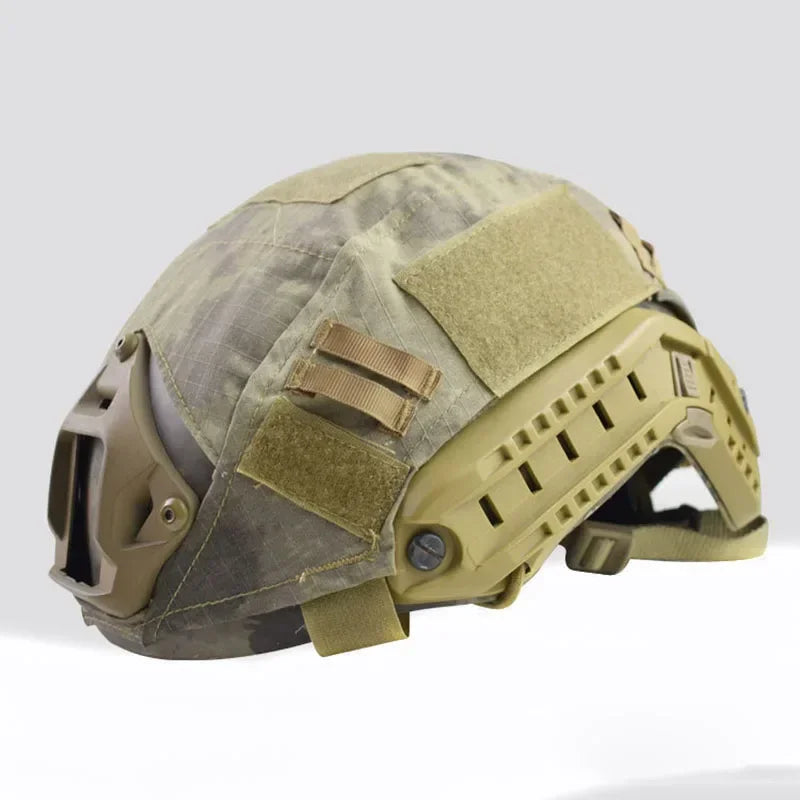 Tactical Helmet Cover CS FAST Helmet Cover Sports Helmet Cover Cloth Airsoft Paintball Wargame Gear with Elastic Cord