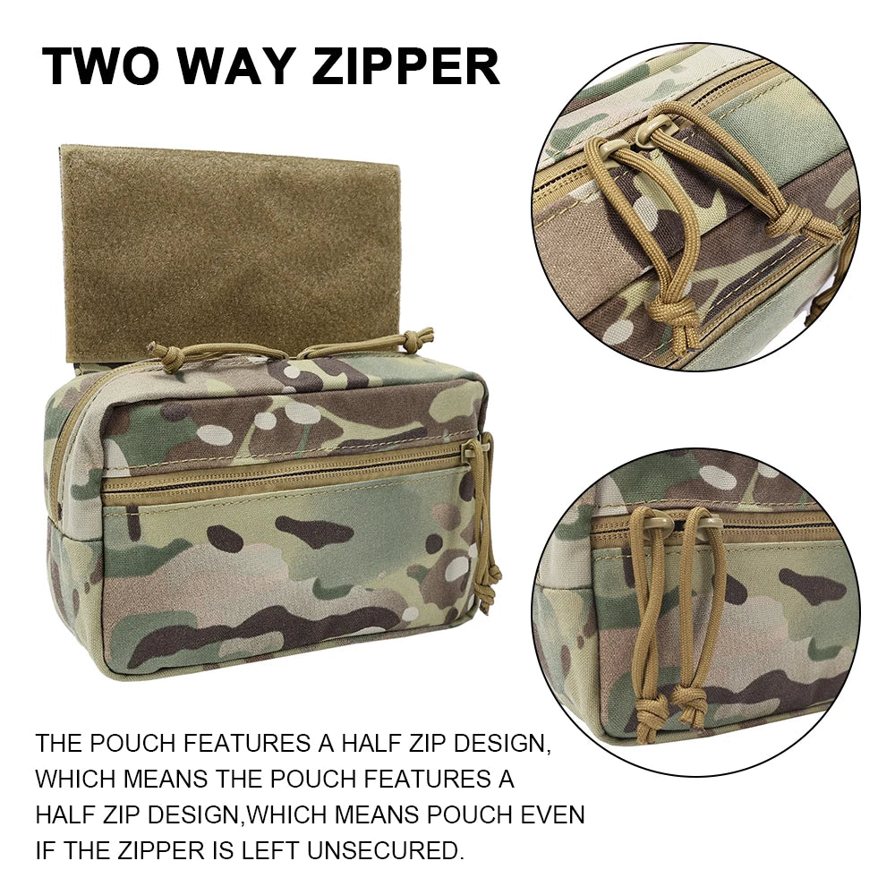 Tactical Vest Dangler Drop Pouch Mini Abdominal Dump Drop Pouch Fanny Pack for JPC CPC LBT D3CR MK3 MK4 Plate Carrier Storage
