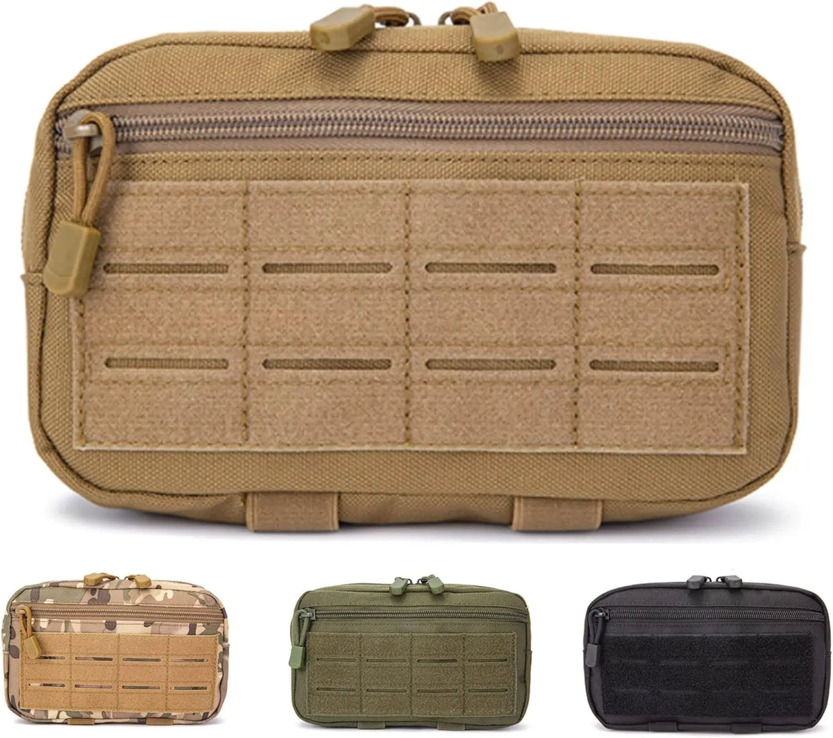 1000D Laser Cut Molle Pouches Compact Water-Resistant Utility Admin Pouch for Vest Backpack Duty Belt Hunting Vests