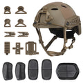 Airsoft FAST Helmets ABS Impact Resistant Paintball Shooting Tactical Half Covered PJ Helmet with Adjustable Suspension System