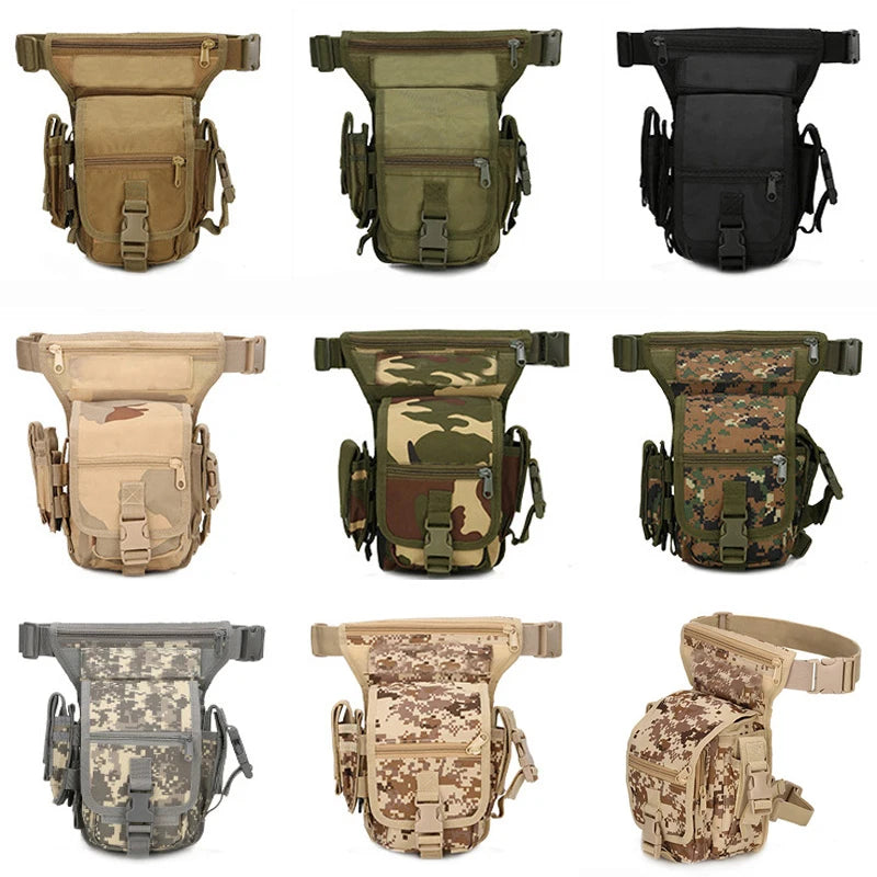 Outdoor Tactical Waist Pack Pouch Men Hunting Airsoft Sport Bag Oxford Drop Leg Bag Multipurpose Utility Bag