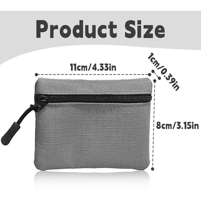 2Pcs Coin Purse Pouch Oxford Cloth Small Change Pouch Portable Change Purse with Zipper Coin Pouch Mini Change Bags Coin Purse