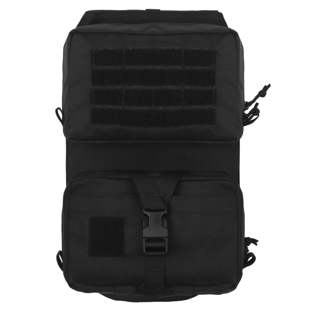 POSEIDON DEFENSE Scarab Backplate Two Pouches Back Bag Removable IFAK First AID Pouch Compatible With Molle Vest Plate Carrier