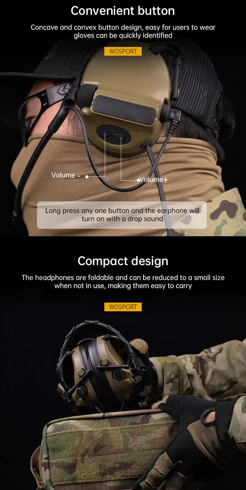 Wearing Headphone C5 Tactical Headset Pickup and Noise Reduction Outdoor Communication Equipment Anti Noise Earphones