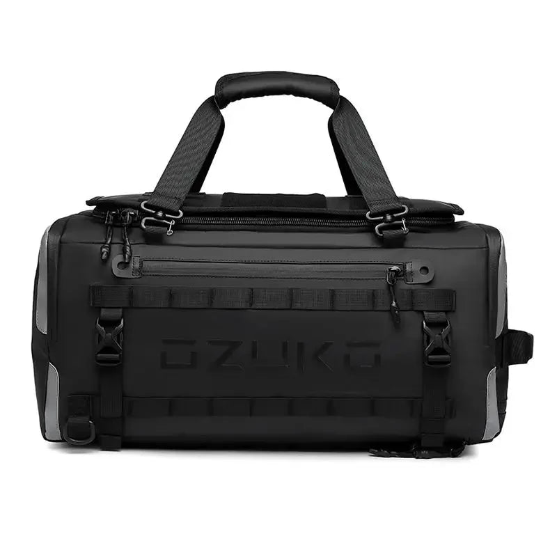 Ozuko Suitcase Organizer Men's Sports Fitness Dry and Wet Separation Travel Bag Short Business Trip Weekend Camping Backpack