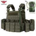 YAKEDA multifunctional portable hunting vest with 1.5L water bag and built-in water bag compartment at the back