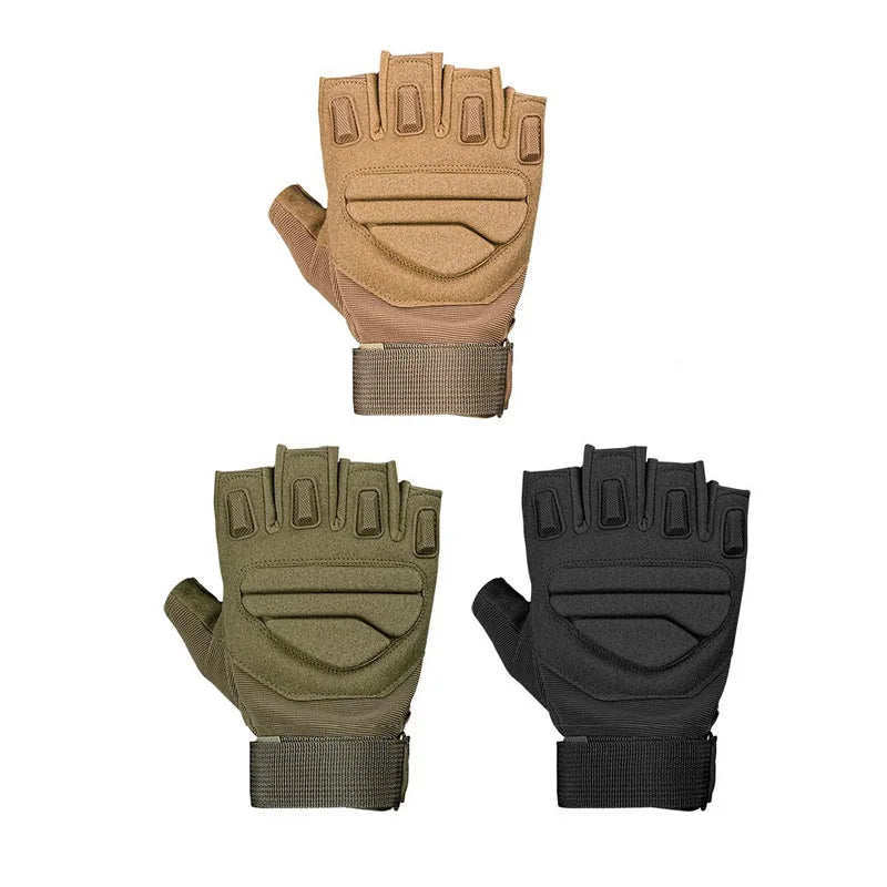 Tactical Half Finger Gloves, Military Protective Training Gloves for Men Women, Outdoor Hunting Cycling Motorcycle Sports Gloves