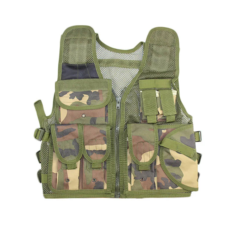 Tactical Adjustable Vest for Men and Women Mesh Vest Outdoor Sports Photographer Vest Fishing Hunting with Pockets