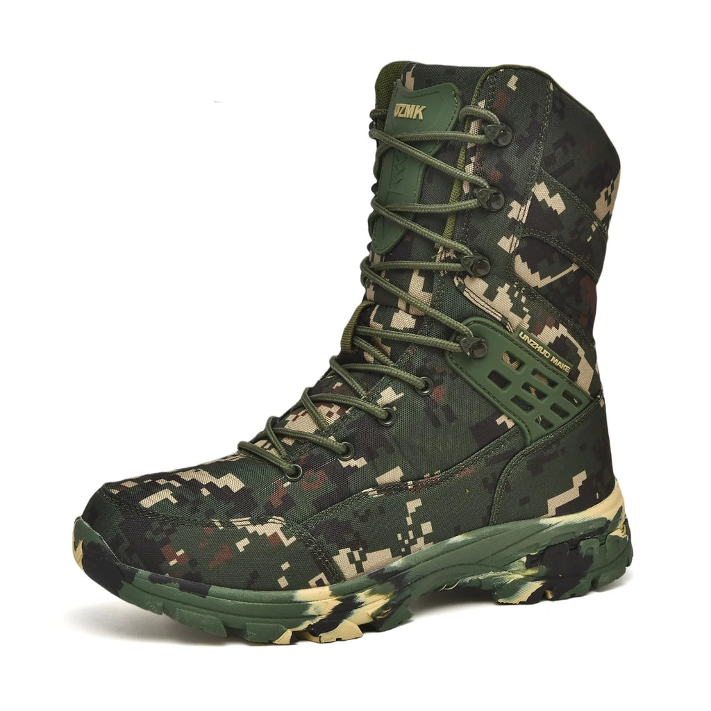 Men's Breathable Desert Tactical Shoes Camouflage Hunting Boots Outdoor Off-road Wear-Resistant Mountaineering Hiking Boots