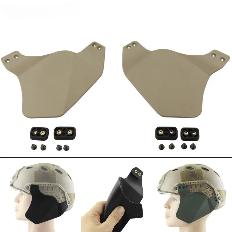 Tactical Helmet Earmuffs Ear Protectors Helmet Side Cover Ear Protection Cover For FAST MICH ACH Helmet Accessory Easy Assemble