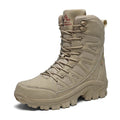 New Men's Boots Fashion Outdoor Men Hiking Boots High Top Breathable Men Desert Combat Ankle Boots Non-slip Motorcycle Boots