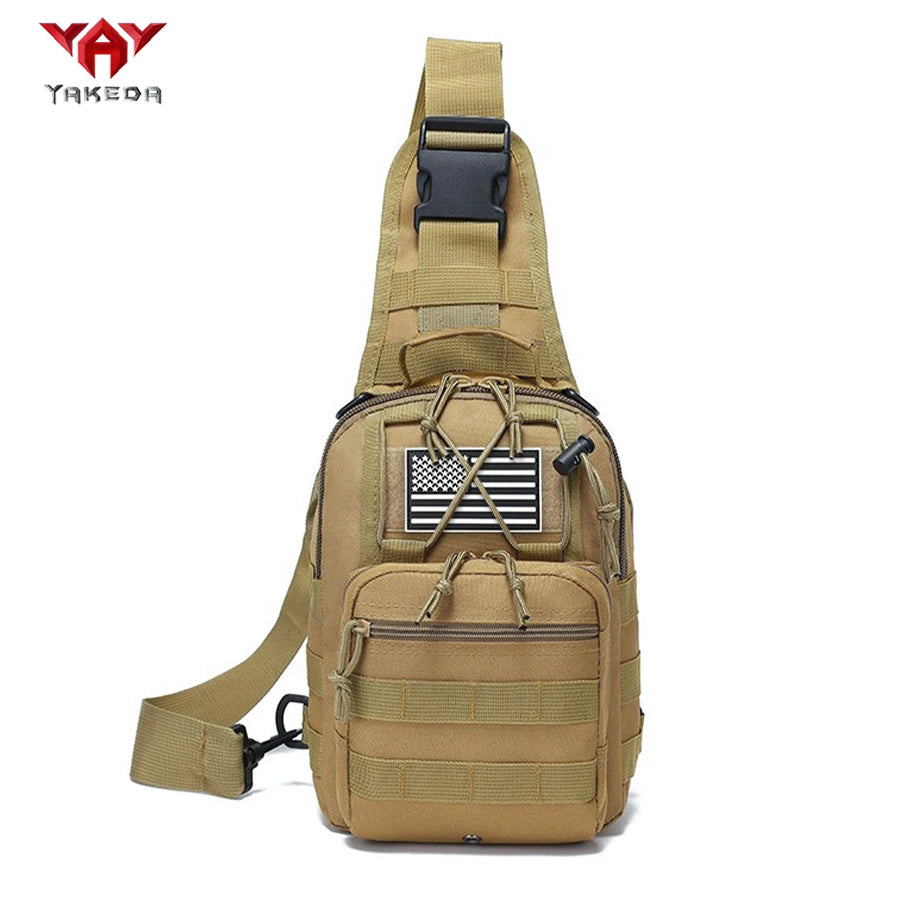 YAKEDA Multifunctional Outdoor Sling Bag, Casual Travel Chest Pack, Durable Daily Use Crossbody Bag for Men & Women