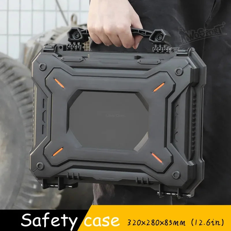 Tactical Gun Pistol Camera Protective Case Safety Bag Waterproof Hard Shell Airsoft Tool Storage Box Hunting Accessories