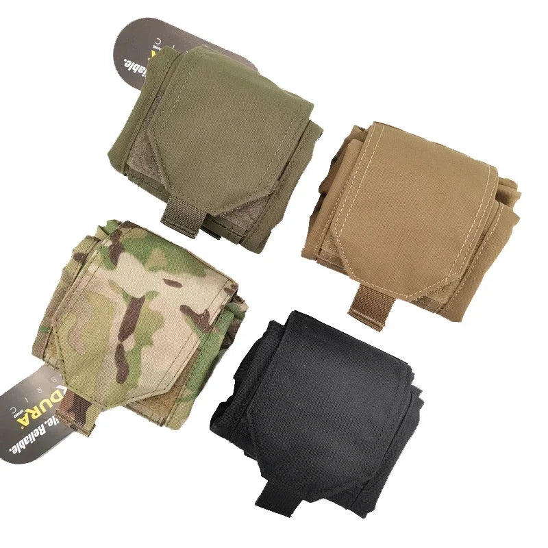 Multicam Drop Dump Pouch Tactical EDC Magazine Pouch Airsoft Gear MINI Foldable Recycling Tool Molle Bag