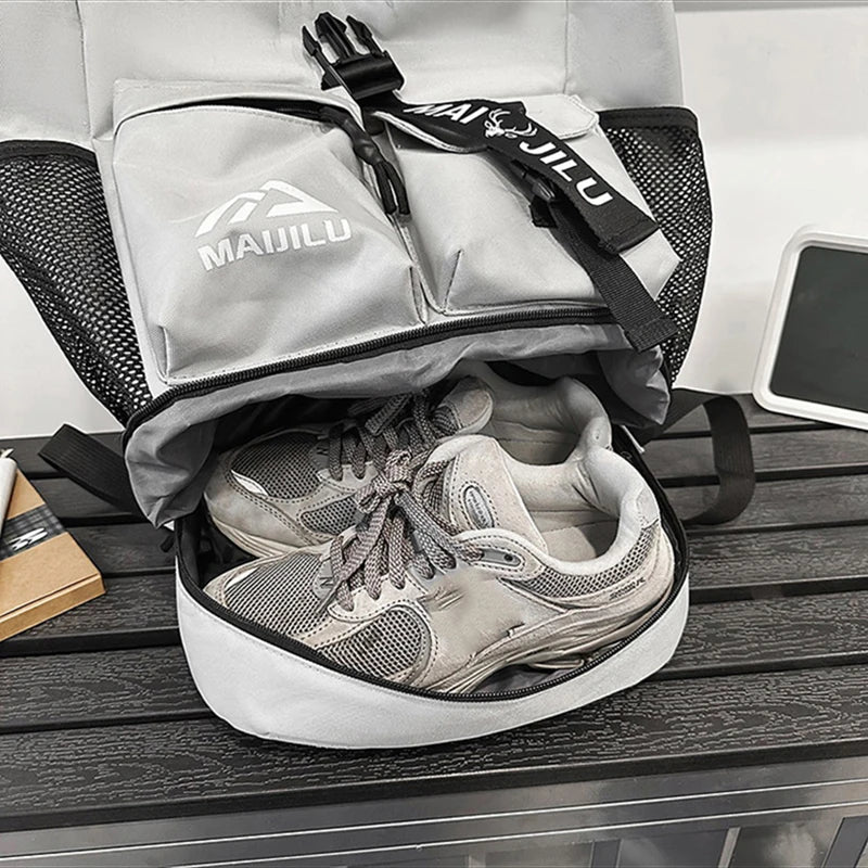 Fitness Gym Sports Backpack Shoes Compartment Leisure Business Laptop Daypack for School Work Office Large Travel Hiking Tote