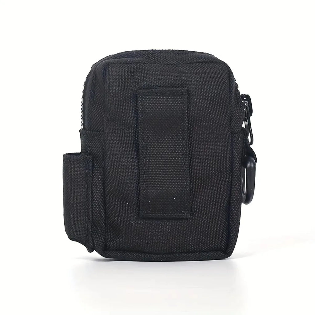 Tactical Bag Outdoor Molle Military Waist Bags, for Men Front Zipper Pocket Quick Access, for Camping Hiking(Black)