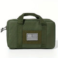 1pc Tactical Pistol Carrier Bag Concealed Carry Case Soft Padded Handgun Pouch with Multiple Magazine Storage Slot for Hunting