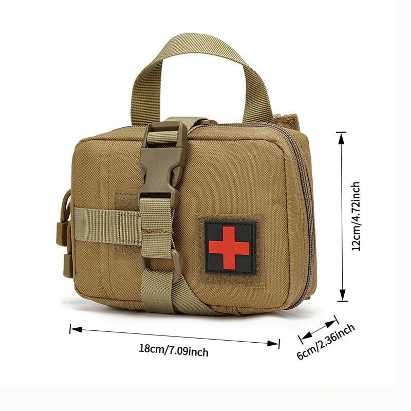 Tactical IFAK Medical Pouch Quick Release First Aid Kit Bag with MOLLE Webbing for Outdoor Hunting and Emergency