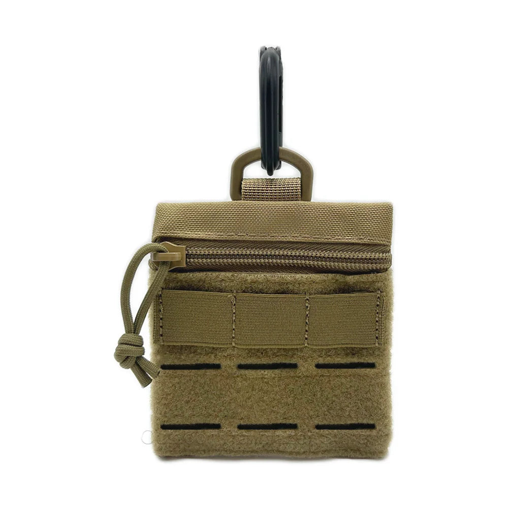 Tactical Micro Molle Pouch with Hook and Loop D Buckle Portable Storage Bag Wallet EDC Tools Hunting Vest Bag Accessory Pouch