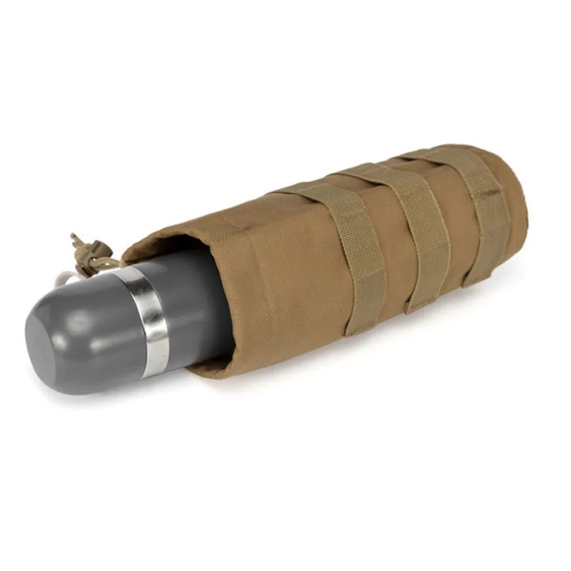 Tactical Molle Water Bottle Bag Outdoor Camo Hunting Camping Hiking Drawstring Holder Multifunction Bottle Storage Pouch Pocket
