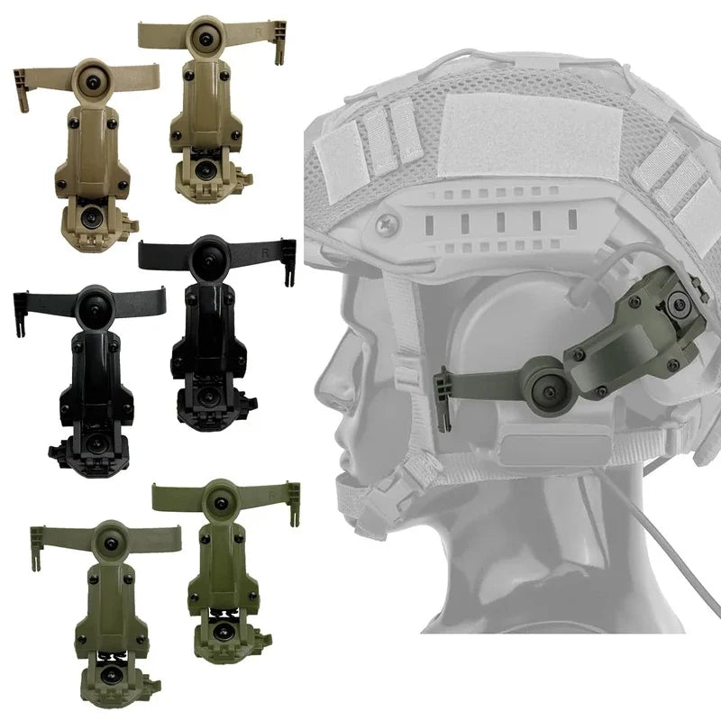 Tactical Helmet OPS CORE ARC/Wendy M-LOK Rail Adapter Helmet Mount is Suitable for Tactical COMTAC II III Shooting Headset