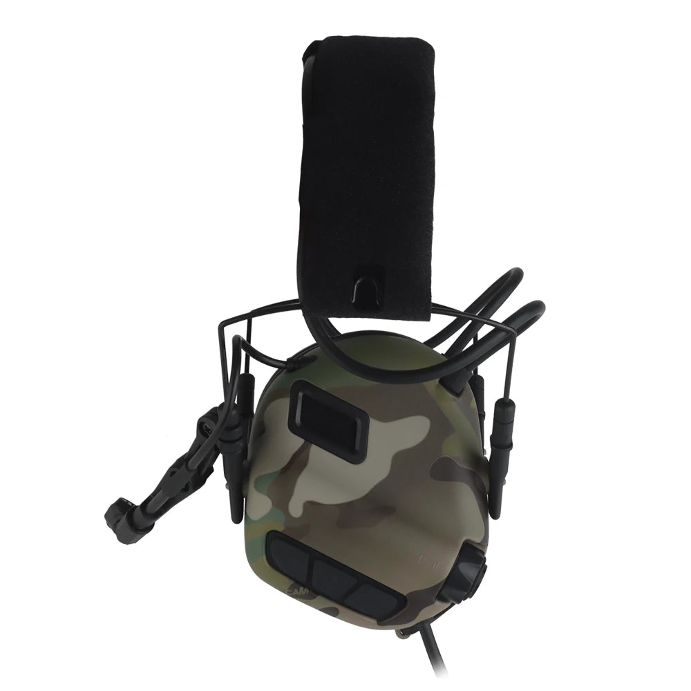 7th Gen Active Headset M32 MOD4/SE Style Shooting Earmuffs CS Tactical Noise Reduction Headset with Helmet OPS ARC Rail Adapter