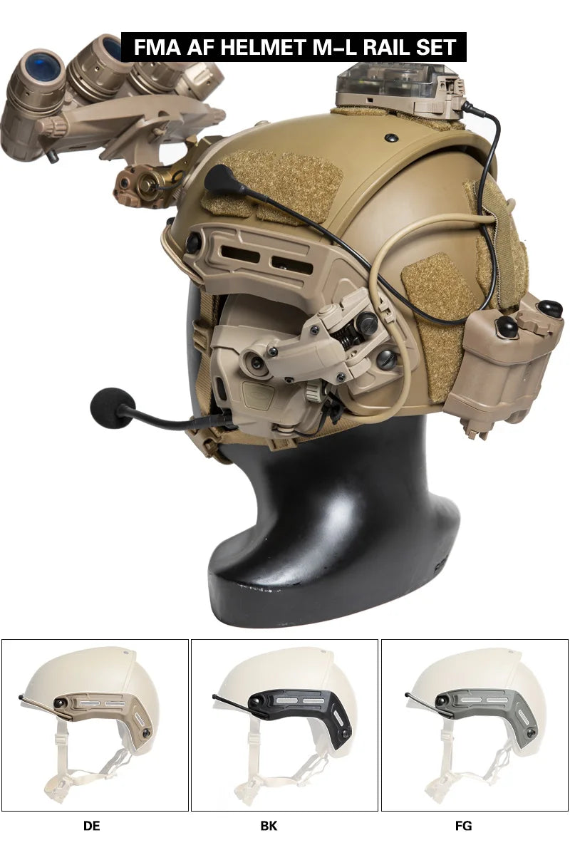 New  Tactical AF M/L Helmet Rail Set Special Guide Rail Accessories Helmet Side Rail