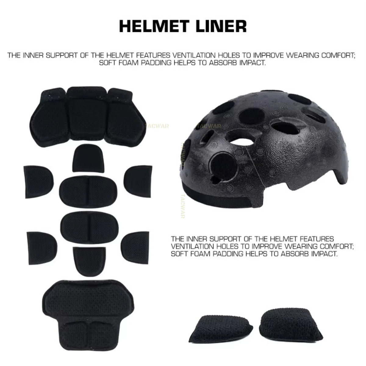 Modular ARC Rail SF Helmet Set with Modular ARC Rail Battery Box LED Light Signal Light Tactical Airsoft