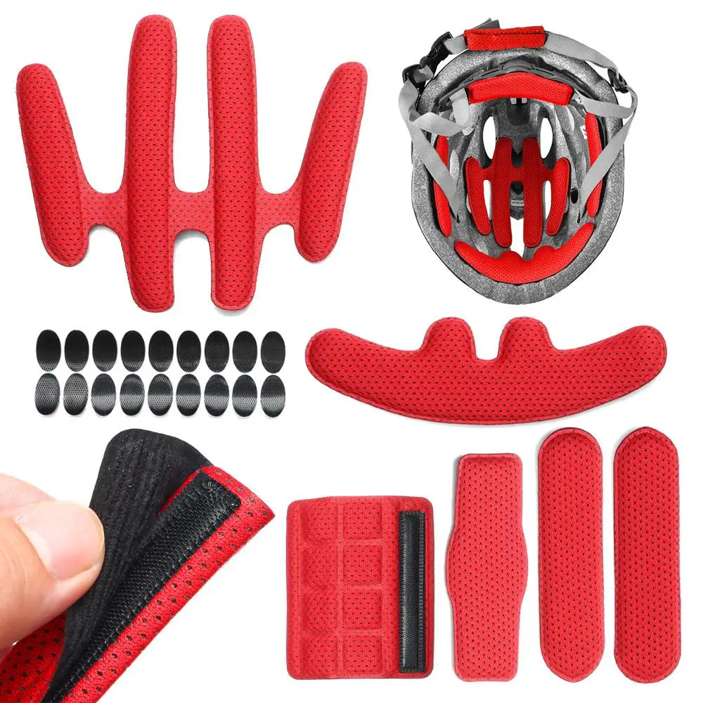 1set Motorcycle Bicycle Sponge Universal Protection Pad Helmet Inner Padding Kits Foam Pads Set Replacement
