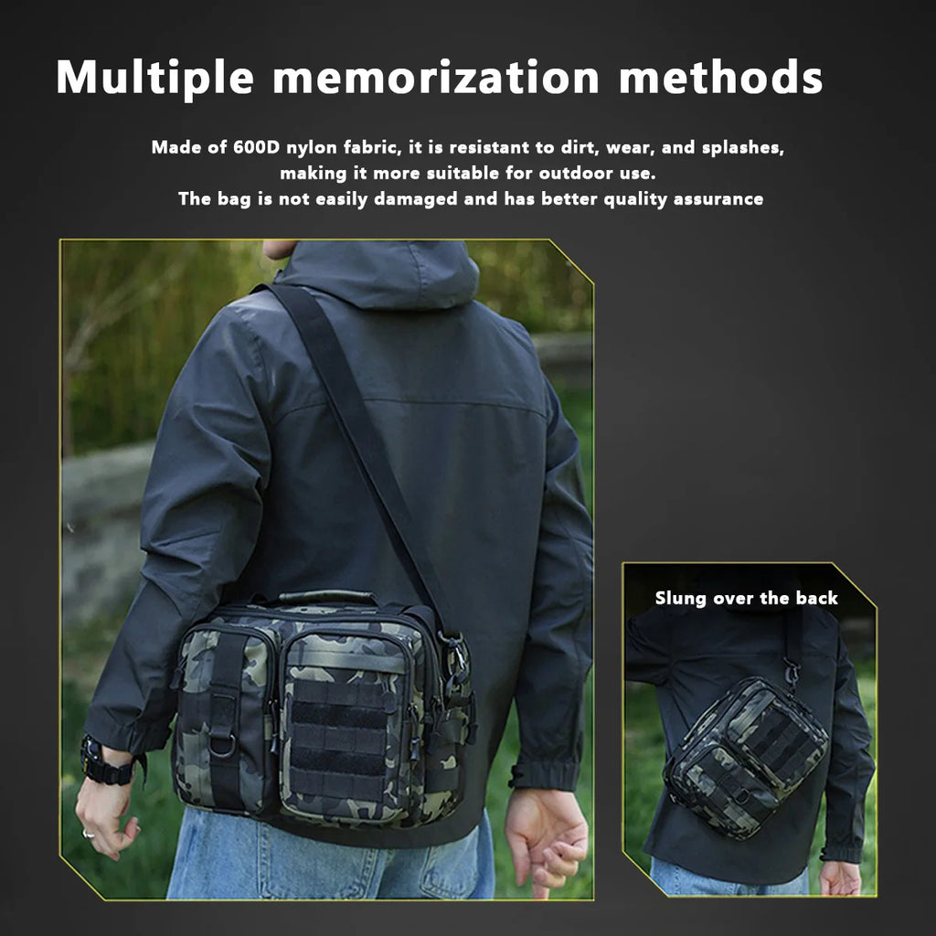 Tactical Men Shoulder Bag High Quality Canvas Crossbody Travel Bag For Man Vintage Large Capacity Men Messenger Bag Bolsos